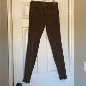 American Eagle Jeggings Stone Color Size 2